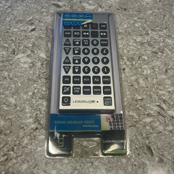 Emerson Universal Television TV Remote Control Jumbo Large Buttons NEW - Picture 3 of 9